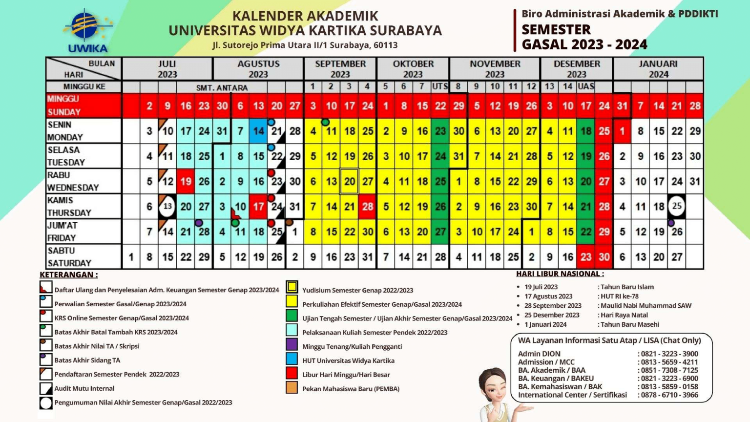 Informasi Kalender Akademik 2023-2024-2